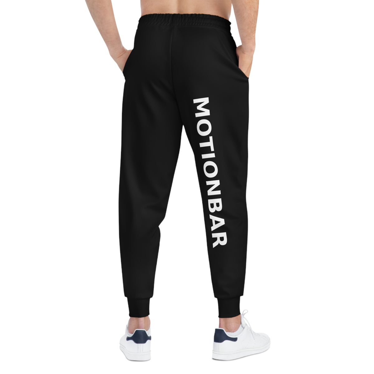 MotionBar Athletic Joggers black athletic streetwear product view