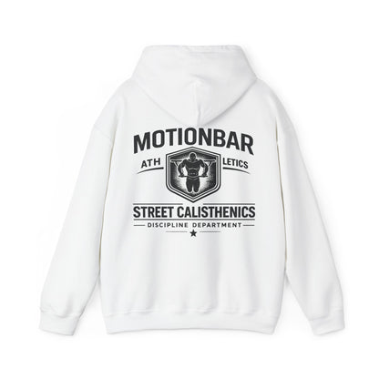 MotionBar Athletic Street Hoodie in White for calisthenics