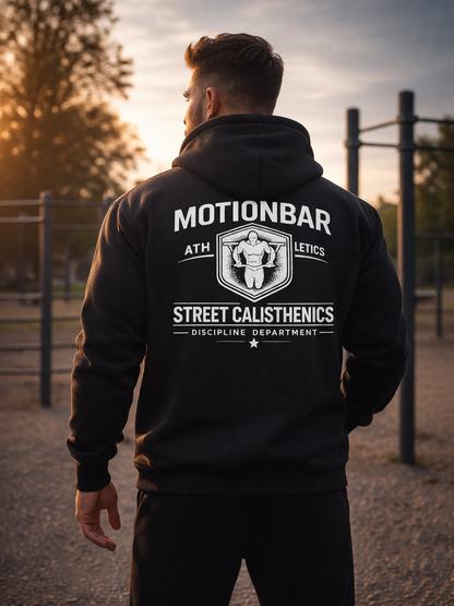 MotionBar calisthenics streetwear hoodie lifestyle image