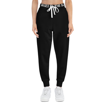 MotionBar Athletic Joggers black calisthenics pants detail view