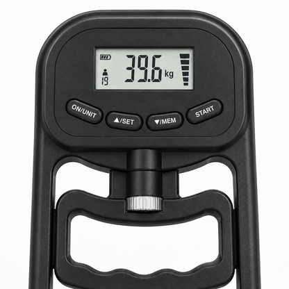 Black MotionBar Smart Grip Trainer display and grip detail
