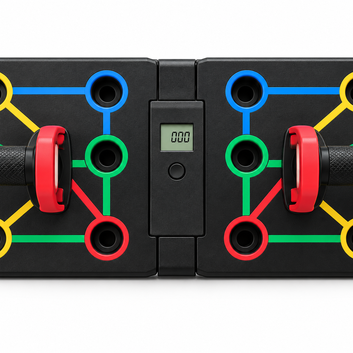 MotionBar Smart Push-Up Board 41-in-1 counter close-up