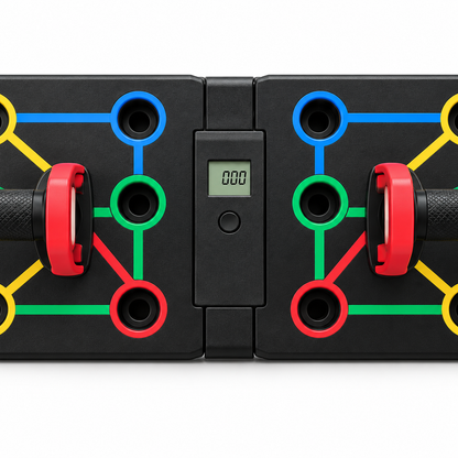 MotionBar Smart Push-Up Board 41-in-1 counter close-up