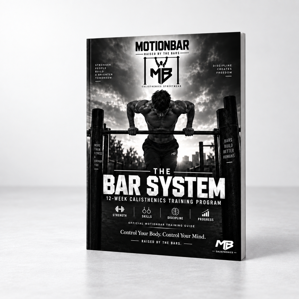 MotionBar The Bar System 12-week calisthenics training program premium product mockup