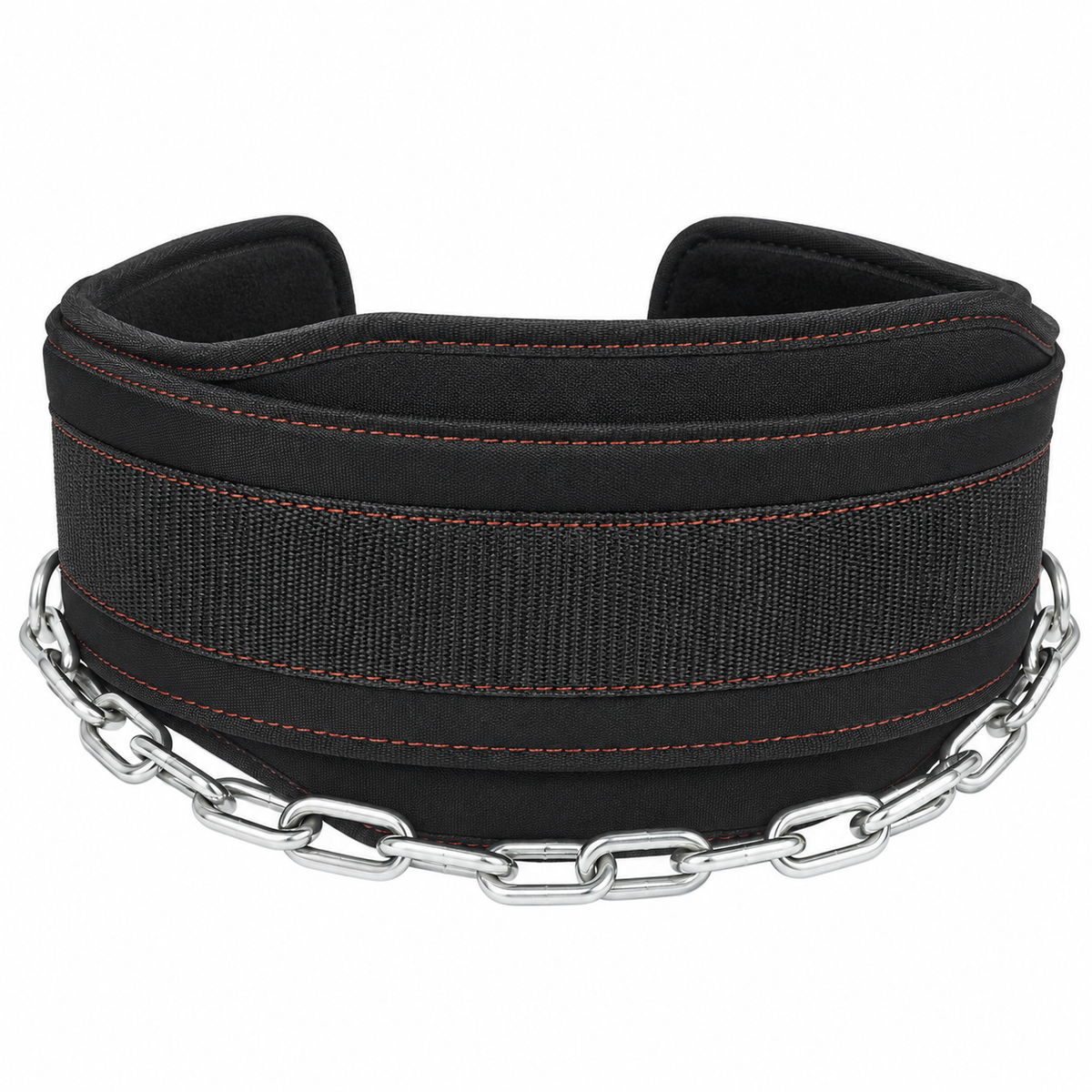 MotionBar weighted dip belt black with chain